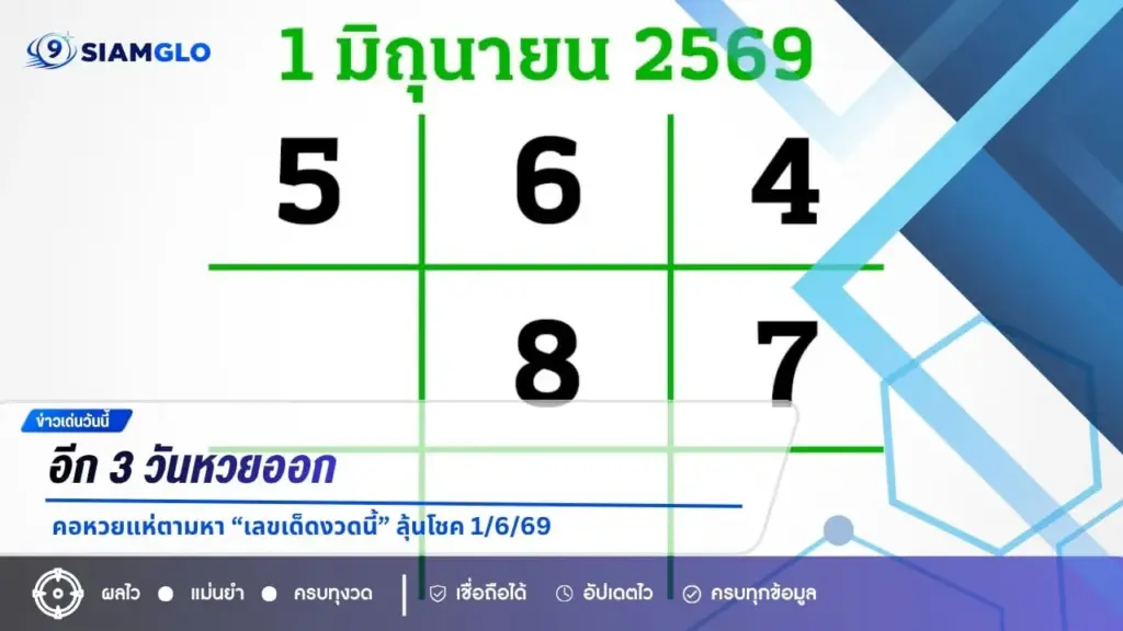 อีก 3 วันหวยออก ลอตเตอรี่ไม่สัญจร คอหวยแห่ตามหา “เลขเด็ดงวดนี้” ลุ้นโชค 1/6/69