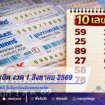 เปิด 10 เลขฮิต “OK ลอตเตอรี่” งวด 1 สิงหาคม 2569 คอหวยจับตาเลขขายดี ลุ้นโชคก่อนวันออกรางวัล