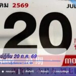 ส่องเลขเด็ดปฏิทิน 20 ก.ค. 69 จับตาเลข 127 และ 984 แนวทางลุ้นโชคงวด 1 ส.ค. 69