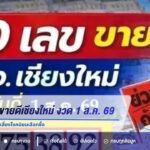 เปิด 10 เลขขายดีเชียงใหม่ งวด 1 ส.ค. 69 ส่องกระแสเลขฮิตที่นักเสี่ยงโชคนิยมเลือกซื้อ