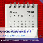 เปิดสถิติหวยออกวันอาทิตย์ย้อนหลัง 6 ปี เลขท้าย 2 ตัว “15” เคยซ้ำ 2 งวด ลุ้น 16 สิงหาคม 2569