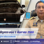 เลขเด็ดหวยสัญจรระยอง งวด 1 กันยายน 2569 ส่องเลขทะเบียนรถผู้ว่าฯ พร้อมเลขจังหวัด