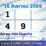 เลขเด็ด 16 สิงหาคม 2569 โค้งสุดท้าย ส่องเลขดัง-เลขเด็ดไทยรัฐ ก่อนหวยออกบ่ายนี้