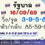 วิเคราะห์เลขเด่น 3-9-5-8 งวด 16 ก.ย. 69 คัดชุด 2 ตัว-3 ตัวน่าจับตา