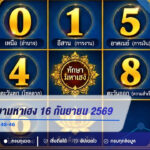 เลขเด็ดทักษามหาเฮง 16 กันยายน 2569 เปิดเลขเด่น 4-5 จับตา 48-46