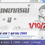ฝันพยากรณ์ งวด 1 ตุลาคม 2569 เปิดคำทำนาย พร้อมเลข 1-8 และ 872
