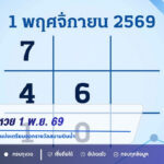 โค้งสุดท้ายหวย 1 พ.ย. 69 เลขเด็ดขายดี สลากกินแบ่งเตรียมออกรางวัลสนามบินน้ำ