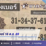 ตำราเรียงเบอร์ 16 ต.ค. 69 เปิดชุดเลข 2 ตัว 31-87
