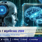 หวย AI งวด 1 พฤศจิกายน 2569 เปิดเลขท้าย 2 ตัว เลขหน้า 3 ตัว เลขท้าย 3 ตัว ครบ 15 ชุด